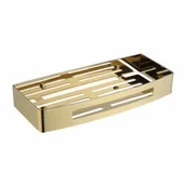 Mydelniczki i dozowniki mydła - Omnires UN10331 GL UNI koszyk prysznicowy 30 x 5 x 13 cm złoty - miniaturka - grafika 1