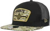 Czapki damskie - New Era Czapka 9Fifty Salute to Service Saints by czarny, One Size - miniaturka - grafika 1