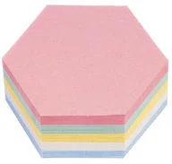 Notesy i bloczki - Magnetoplan Karteczki sześciokątne 19x16.5cm 250szt 6kol 112502310 - miniaturka - grafika 1