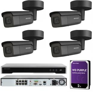 HIKVISION Zestaw 4 kamer IP DS-2CD2H45FWD-IZS DarkFighter 4xDS-2CD2645FWD-IZS(black)+2TB - Zestawy do monitoringu - miniaturka - grafika 12