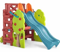 Place zabaw - Feber Plac zabaw ze zjeżdżalnią i stolikiem Wood House 09590 - miniaturka - grafika 1