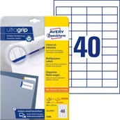 Etykiety do drukarek - Avery Zweckform Trwałe etykiety uniwersalne Zweckform A4 30ark./op. 48,5x25,4mm białe PROMOCJA! AVE-4780 - miniaturka - grafika 1