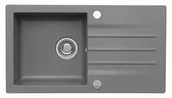Zlewozmywaki - AXIS Zlewozmywak granitowy MOJITO 40 szary metalik (50) mojito40sm - miniaturka - grafika 1