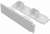 Karnisze - Zakończenie do szyny GE2 białe 2 szt. - miniaturka - grafika 1