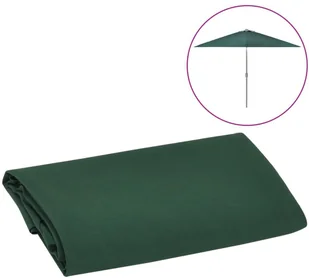 vidaXL Zamienne pokrycie do parasola ogrodowego zielone 300 cm 313794 - Pozostałe meble ogrodowe - miniaturka - grafika 2