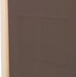 vidaXL Parawan 5-panelowy, brązowy, 200 x 170 x 4 cm, tkanina vidaXL - Parawany - miniaturka - grafika 7