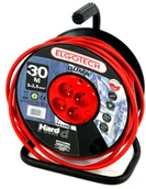 Przedłużacze i rozgałęźniki - HBF bębnowy Elgotech 4 gniazda przewód 30 m z uziemieniem - miniaturka - grafika 1