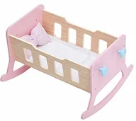 Akcesoria dla lalek - Olivia's Little World Olivias World 18 cali lalki niemowlęce meble drewniane kołyska dla lalek zabawka TD-12865A - miniaturka - grafika 1