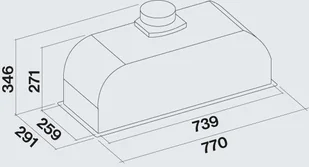 Falmec Burano 70 Biały - Okapy kuchenne - miniaturka - grafika 3