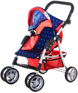 Duży wózek dla lalek Spacerówka +lalka Bobas Doris - Wózki dla lalek - miniaturka - grafika 4