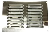 Kominy i akcesoria - Bulk Hardware Kratka wentylacyjnym  bh00537 229 X 150 MM/9 X 6 cala szl itztes stal nierdzewna, Biały - miniaturka - grafika 1