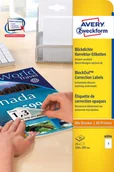 Etykiety do drukarek - Avery Zweckform Etykiety korekcyjne Zweckform; A4, 25 ark./op., 210 x 297 mm, białe 6094 - miniaturka - grafika 1