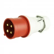 Osprzęt siłowy - TP Electric Wtyczka przenośna  4P 16A IP44 400V 0584 - miniaturka - grafika 1