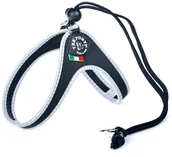 Szelki dla kotów - Szelki dla kota Tre Ponti 25-35cm czarne - miniaturka - grafika 1