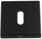 Akcesoria do drzwi - Gamet Szyld drzwiowy kwadratowy na klucz czarny matowy PLT-26J-N-LPM30-KW - miniaturka - grafika 1