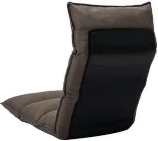 vidaXL Składane krzesło podłogowe, taupe, tkanina vidaXL - Pufy i podnóżki - miniaturka - grafika 4