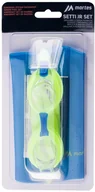 Pływanie - Martes Dziecięcy Czepek i okulary SETTI JR SET 22200-BLUE/LIME - miniaturka - grafika 1