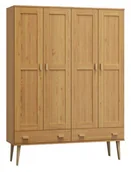 Szafy - Meble Magnat Szafa sosnowa Venuci wieszak/półki szuflada 180 - miniaturka - grafika 1