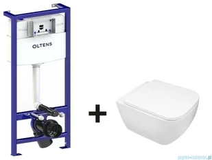 Oltens zestaw podtynkowy stelaż + miska Vernal SmartClean z deską Slim wolnoopadającą 50001000/42507000 - Stelaże i zestawy podtynkowe do WC Oltens zestaw podtynkowy stelaż + miska Vernal SmartClean z deską Slim wolnoopadającą 50001000/42507000 - Stelaże i zestawy podtynkowe do WC - miniaturka - grafika 1