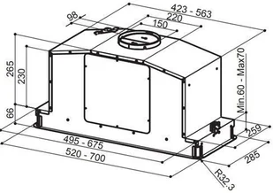 Faber IN-LIGHT WH MATT 70 - Okapy kuchenne - miniaturka - grafika 7
