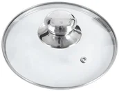Pokrywki - Orion Pokrywka szklana / stalowy uchwyt 14 cm 122575 - miniaturka - grafika 1
