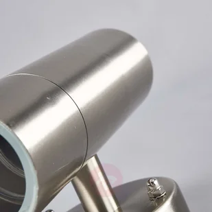 Lampenwelt 2-punktowa zewnętrzna lampa ścienna Hakan stal - Lampy ogrodowe - miniaturka - grafika 5