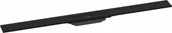 Odpływy liniowe - HANSGROHE 56053670 RainDrain Flex Element zewnętrzny odpływu 100 cm z możliwością przycięcia i do montażu przy ścianie czarny matowy - miniaturka - grafika 1