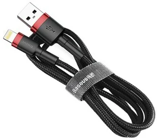 Baseus Kabel USB Kevlar USB Lightning iPhone 2.4A 1m Czerwony - Kable USB - miniaturka - grafika 8