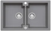 Zlewozmywaki - AXIS MOJITO 160 | Szary - miniaturka - grafika 1