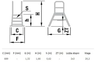 ALOSS 996 99675101 Drabina magazynowa mostek dwustronny bez kół wysokość robocza 2,62m) 75101-uniw - Drabiny ALOSS 996 99675101 Drabina magazynowa mostek dwustronny bez kół wysokość robocza 2,62m) 75101-uniw - Drabiny - miniaturka - grafika 2