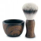 Pędzle do golenia - Frank Shaving zestaw z pędzlem miseczką do golenia - miniaturka - grafika 1