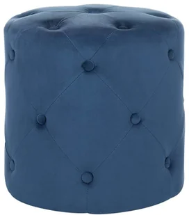 Beliani Puf welurowy  40 cm niebieski COROLLA - Pufy i podnóżki - miniaturka - grafika 10