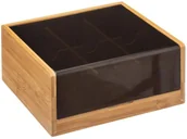 Pojemniki kuchenne - Secret de Gourmet Herbaciarka bambusowa z pokrywką 6 przegródek 167754 - miniaturka - grafika 1