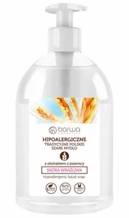 Barwa Siarkowa Tradycyjne Polskie Szare Mydło w Płynie - Pszenica 3722 - Mydła - miniaturka - grafika 2