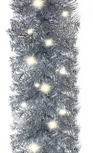 vidaXL Girlanda świąteczna z lampkami LED 10 m srebrna 329206 - Ozdoby bożonarodzeniowe - miniaturka - grafika 7