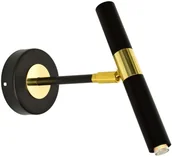 Lampy ścienne - Milagro Kinkiet MONZA BLACK / GOLD 1xG9 8W MLP6332 MLP6332 - miniaturka - grafika 1