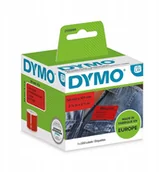 Papier do drukarek - Dymo 2133399 Etykieta 54x101mm czerwona (220szt.) - miniaturka - grafika 1