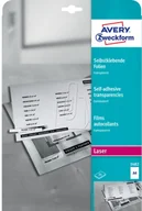 Papier do drukarek - Avery Zweckform Folia samoprzylepna przezroczysta 0,14mm A4 25 arkuszy Avery Zweckform 3482 - miniaturka - grafika 1