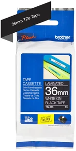 Brother TZE365 Taśma Laminowana - druk biały, tło czarne, 36mm - Etykiety do drukarek - miniaturka - grafika 3