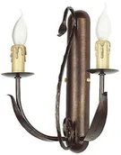 Lampy ścienne - Luminex Kinkiet lampa ścienna Loara 2x60W E14 mosiądz 0743 - miniaturka - grafika 1