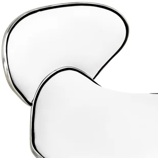 Fotel biurowy, krzesło biurowe VidaXL Taboret kosmetyczny, biały, sztuczna skóra 323673 VidaXL - Fotele i krzesła biurowe - miniaturka - grafika 5