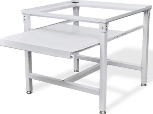 vidaXL vidaXL Podest pod pralkę z wysuwaną półką, biały - Akcesoria i części do pralek i suszarek - miniaturka - grafika 2