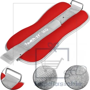 Movit Neoprenowe ciężarki mankiety odblaskowe - 2 x 1 kg - Pozostały sprzęt siłowy - miniaturka - grafika 11