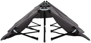 vidaXL Dwuosobowy leżak, składany, szary, stal - Leżaki ogrodowe - miniaturka - grafika 12