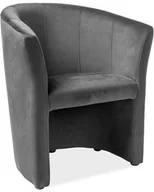 Fotele - Signal Fotel TM-1 Velvet Szary TM1V14 - miniaturka - grafika 1