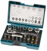 Klucze i nasadki - Makita B-54081 grzechotka i grzechotka + zestaw bitów - miniaturka - grafika 1