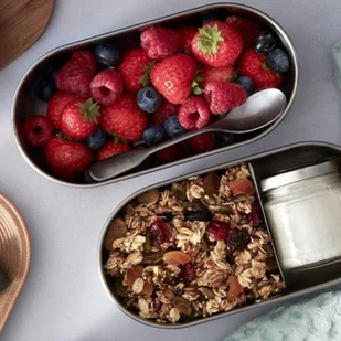 Black+Blum Stalowy pojemnik na żywność Bento Box almond / grey BAM-BT-L016 - Lunch boxy - miniaturka - grafika 16