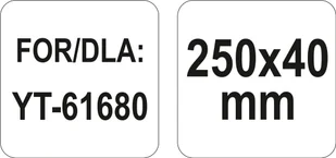 Yato OSTRZE PŁASKIE UNIWERSALNE DO TARNIKA YT-61680 250 MM YT-61681 YATO YT-61681 - Narzędzia murarskie - miniaturka - grafika 4
