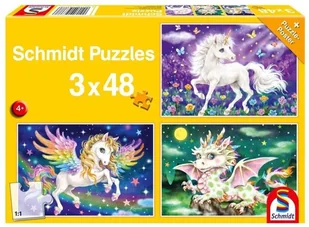 Schmidt Puzzle 3x48 Mityczne stworzenia G3 - - Puzzle - miniaturka - grafika 2