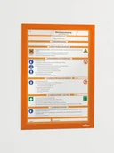 Półki na dokumenty - DURABLE Ramka Samoprzylepna Magnetyczna DURABLE Pomarańczowa A4 2 Szt. - miniaturka - grafika 1